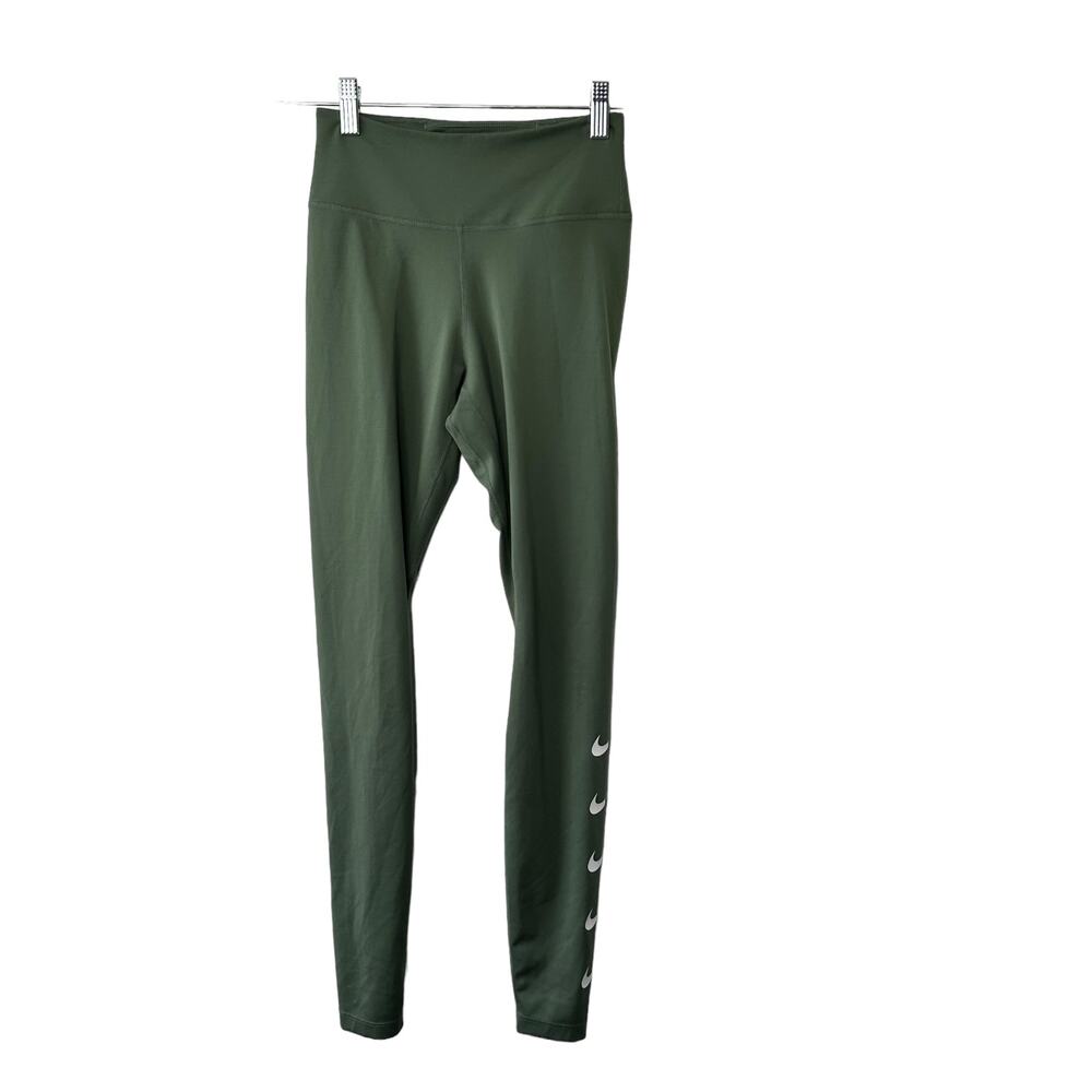Nike Swoosh Green Running Tights Women's Size XS